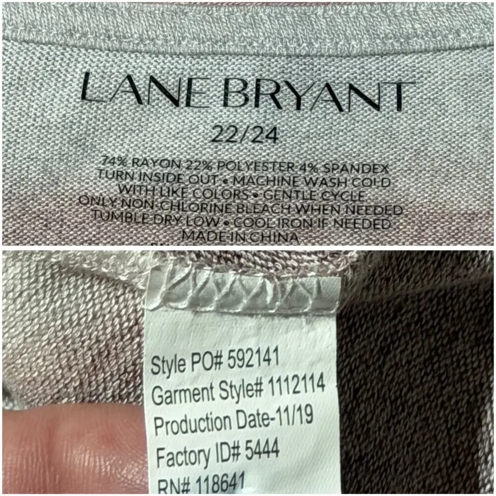 Lane Bryant Women's Ombré Striped Sweater (Size 22/24)